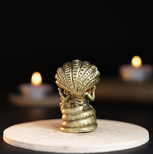 Bhimonee Decor 70 gm Lakshmi Narasimha Panchloha Idol | Size 5 × 3 × 3 CM | Handcrafted Divine Form for Home & Temple Décor - Image 4
