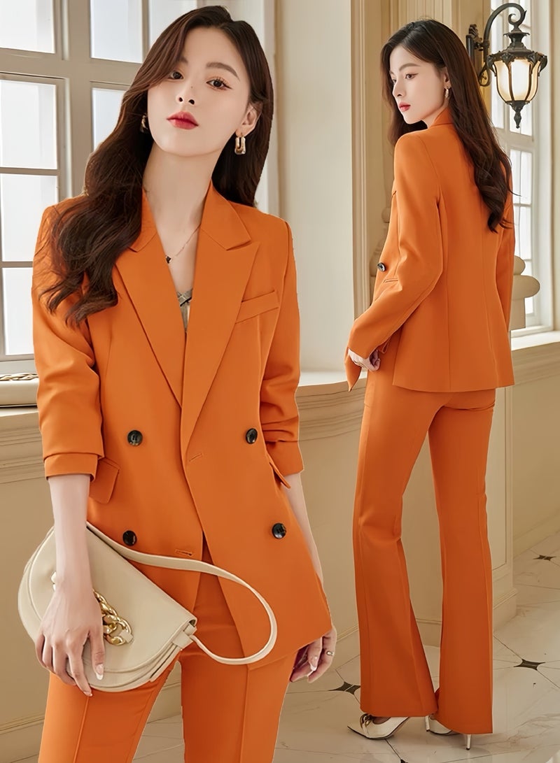 KUYING New Fashionable Women's Slim Fit Suit Set  - Image 1
