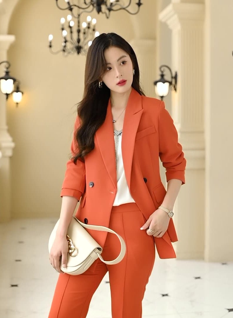 KUYING New Fashionable Women's Slim Fit Suit Set  - Image 2