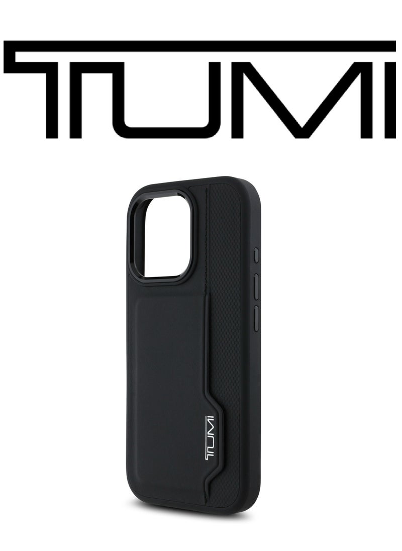 CG MOBILE iPhone 16 Pro Max Case, protective case with card holder, leather and silicone case, French design and the global brand logo TUMI, authentic and original. From CG Mobile.  - Image 5