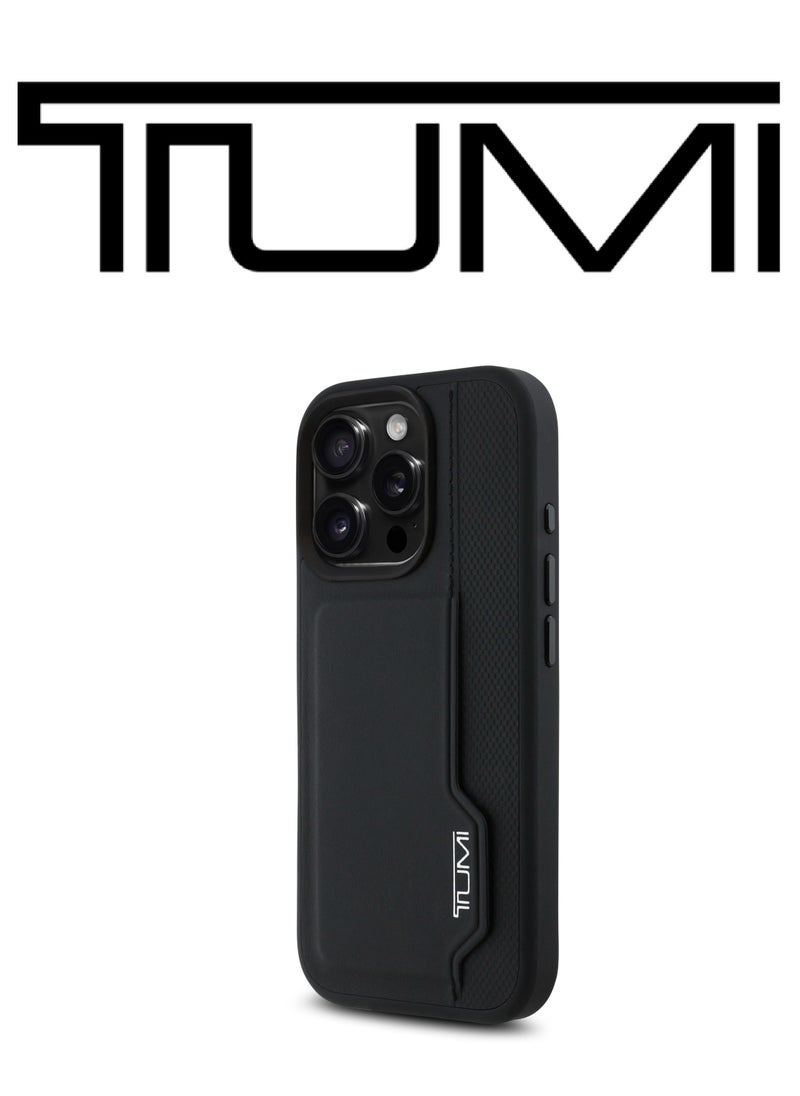CG MOBILE iPhone 16 Pro Max Case, protective case with card holder, leather and silicone case, French design and the global brand logo TUMI, authentic and original. From CG Mobile.  - Image 4