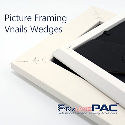 FramePac V Nails for Picture Frames Hardwood 7mm (1/4 Inch) [400 V-Nail Pack, Loose] - (for use in Manual V Nailer for Picture Framing, Hand V Nailer for Picture Frames, Manual Picture Frame Joiner) - Image 5