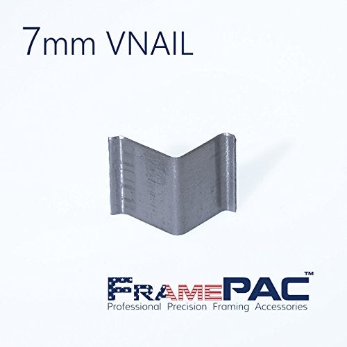 FramePac V Nails for Picture Frames Hardwood 7mm (1/4 Inch) [400 V-Nail Pack, Loose] - (for use in Manual V Nailer for Picture Framing, Hand V Nailer for Picture Frames, Manual Picture Frame Joiner) - Image 3