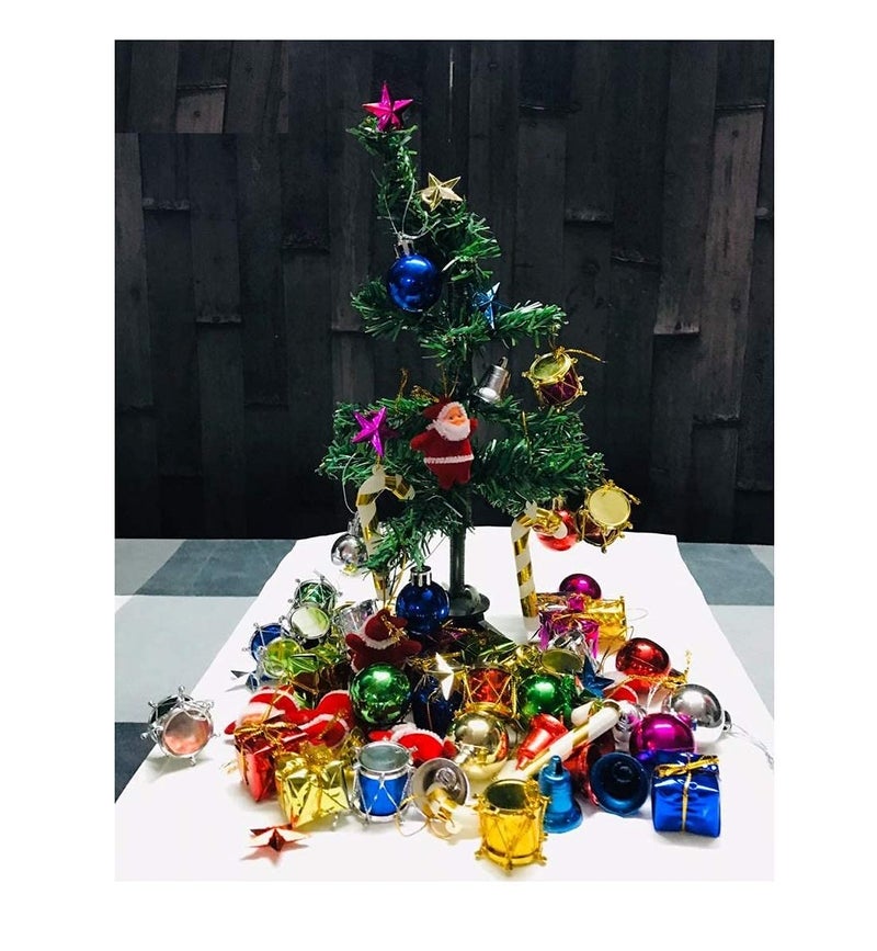 Prisma Collection Prisma Collection Artificial Christmas Tree And Christmas Decorations Assorted Santa Cap Santa Wrist Band Green 1 Christmas Tree 10 Pieces Christmas Decoration1 Santa Cap And 1 Santa Wrist Band  - Image 4