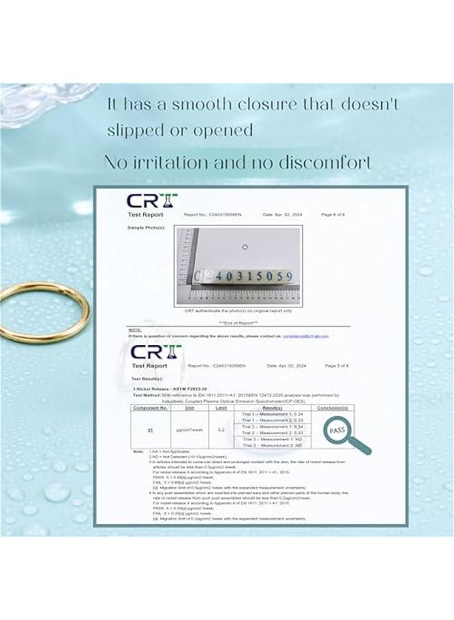 8 Pcs 16G 316L Surgical Steel Nose Rings Hoops Septum Rings Lip Rings Hypoallergenic Nose Clicker Ring Tragus Helix Cartilage Daith Rook Sleeper Earring Body Piercing Jewerly for Women Men - Image 4