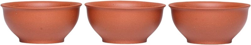 SILINE 3 PCS Zisha Gongfu Teacup,2.2 Oz Chinese Yixing Clay Tea Cup for Brew Kung Fu Tea,Used with the Teapot - Image 1