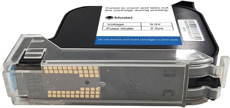 12.7Mm Handheld Thermal Inkjet Printer Fast Dry Solvent Ink Cartridge Unencrypted Handheld Printer Black Ink Multi-Format Printing,Black-1PC - Image 3