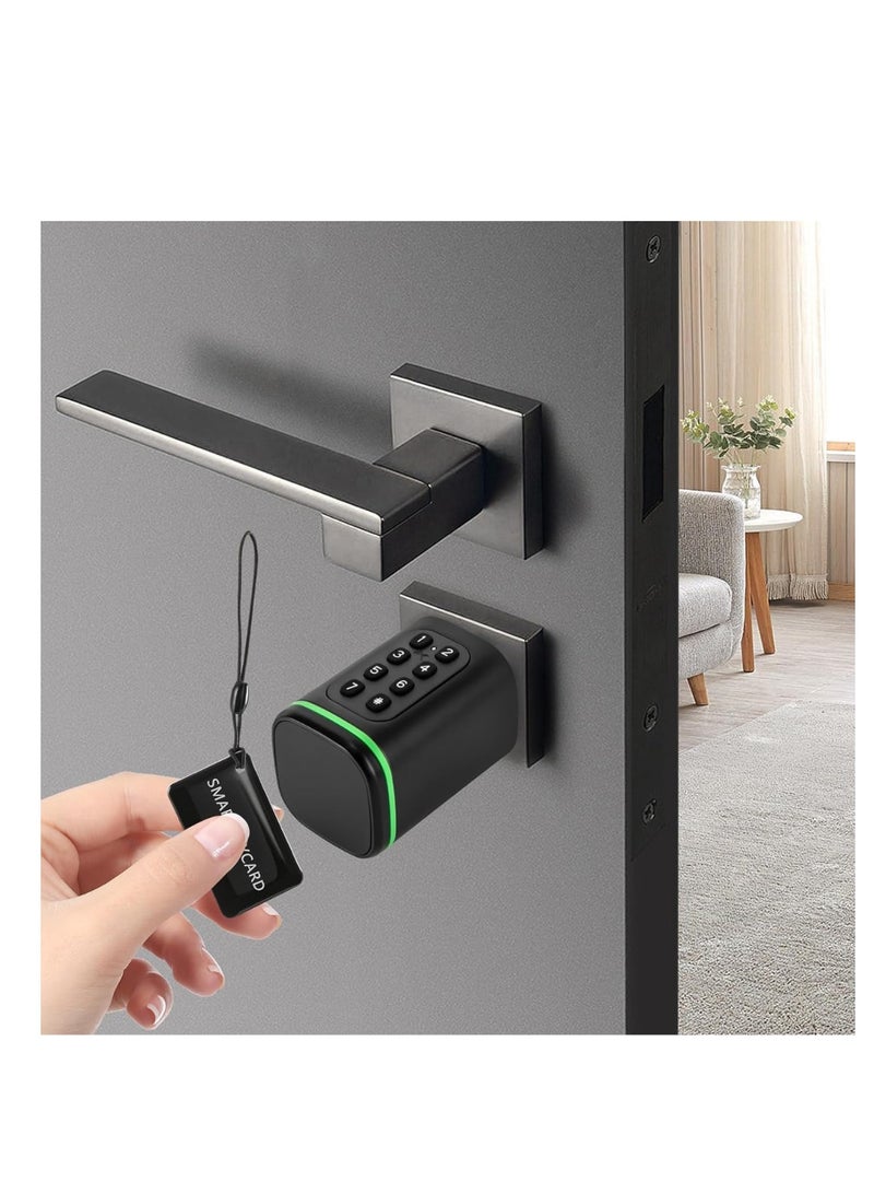 KNP KNP Electronic Smart Door Lock Cylinder for all Existing Door Handles 5 Functions- Fingerprint, Passcode, Mobile App, Smart IC Card, Metal Key ( 2 YEARS WARRANTY) 10 x 15 x 10 cm  - Image 1