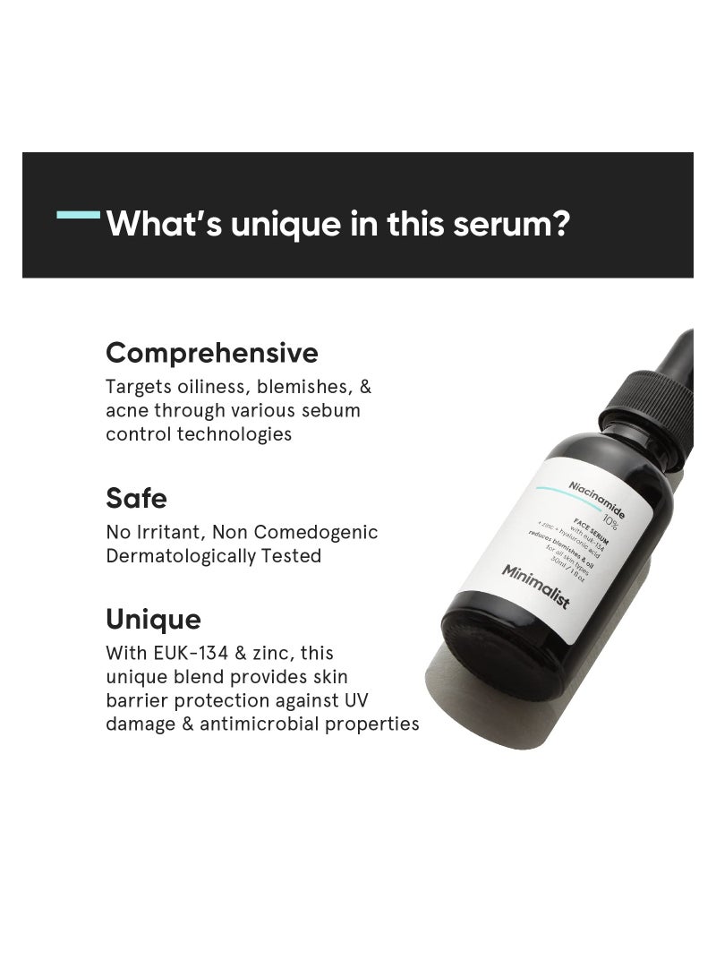 منيماليست مصل النياسيناميد للوجه بنسبة 10% من مينيماليست لعلامات حب الشباب والعيوب وموازنة الزيوت مع مصل الزنك لتنقية البشرة ومكافحة حب الشباب للبشرة الدهنية والمعرضة لحب الشباب 30 مل - Image 4