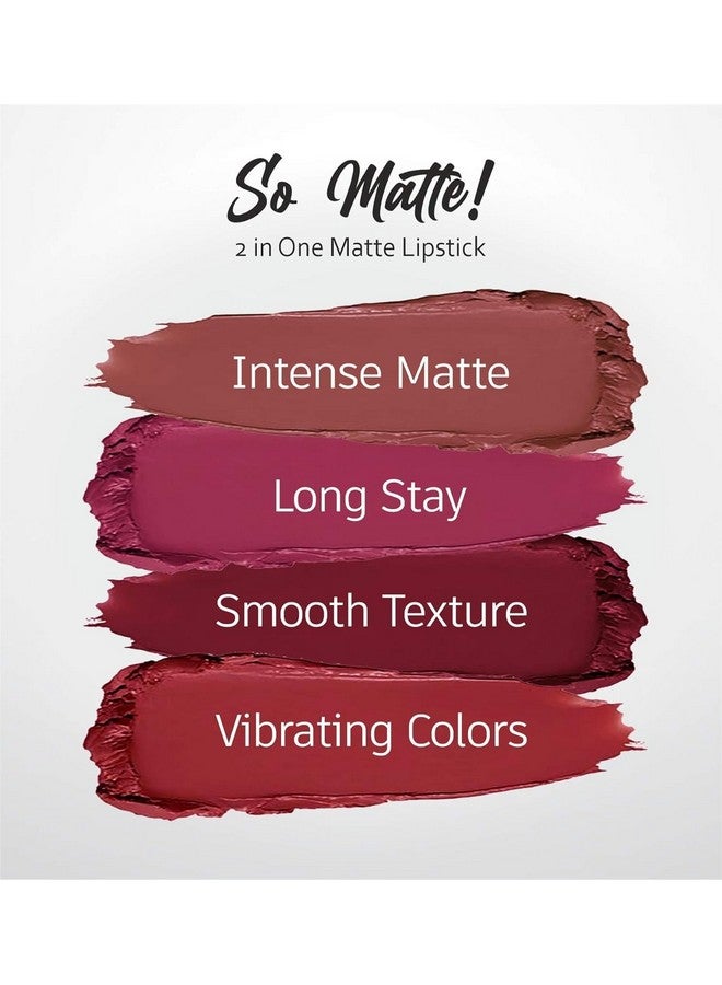 هدى كراش مجموعة أحمر الشفاه بيوتي 4 قطع مكونة من 2 في 1 أحمر شفاه سويسري سائل وغير لامع للنساء يدوم طويلاً ومقاوم للماء - Image 5