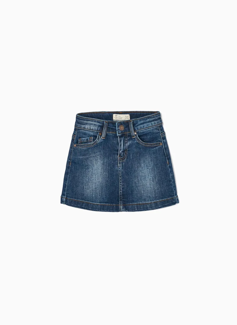 Zippy Zippy Cotton Denim Skirt For Girls