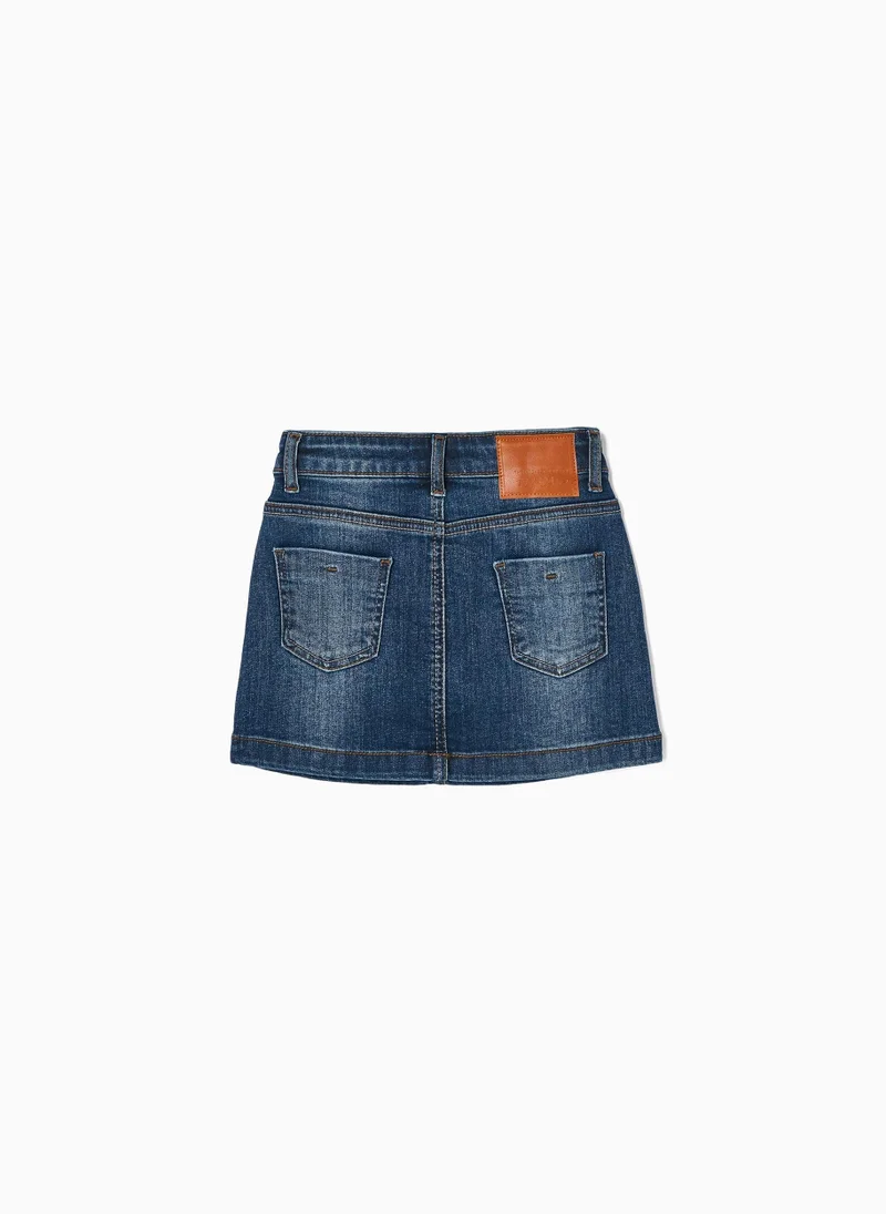 Zippy Zippy Cotton Denim Skirt For Girls
