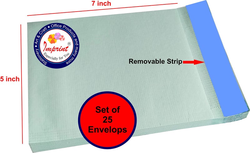 IMPRINT Poly Net Envelops Size 5 x 7 Inch Peal and Seal Set of 25 Envelops - Image 2