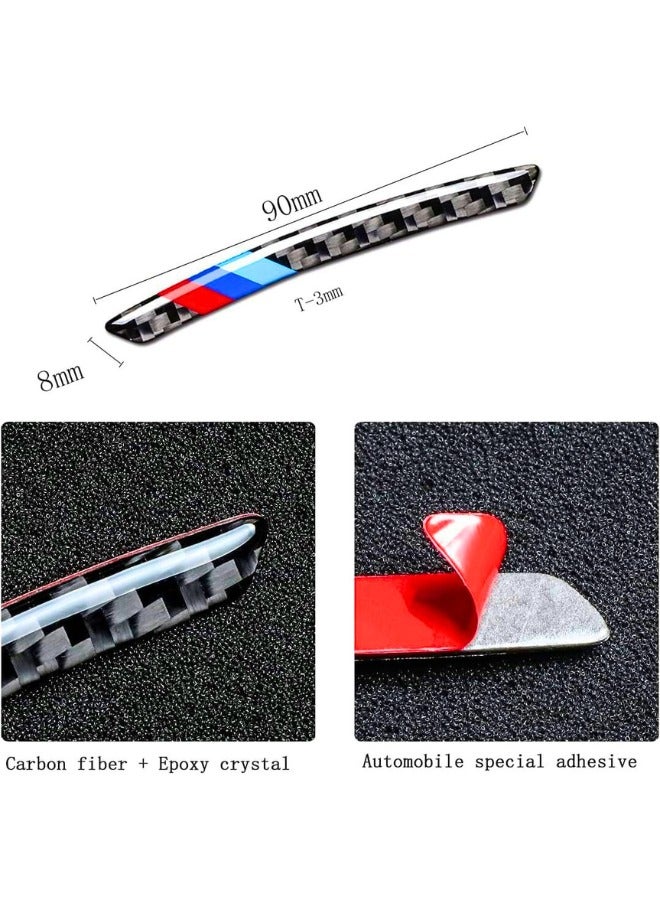Chase Up 4PCS Carbon Fiber Wheel Center Emblems, Universal 3D Wheel Stickers Protection M Sticker for BMW 1 2 3 4 5 6 7 Series X1 X2 X3 X4 X5 X6 Accessories - Image 2