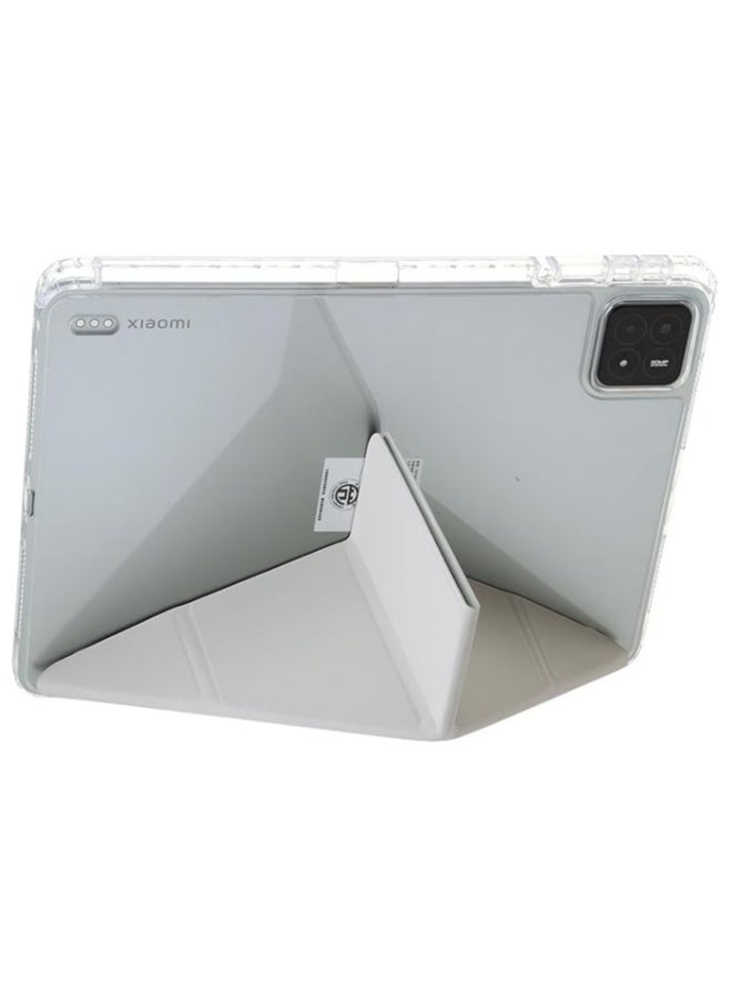 Case Compatible with Xiaomi Pad 6S Pro 12.4 inch with Multi-angle Stand, Acrylic Transparent Shockproof Protective Cover with Pen Slot Cover for Xiaomi Pad 6S Pro - Image 4