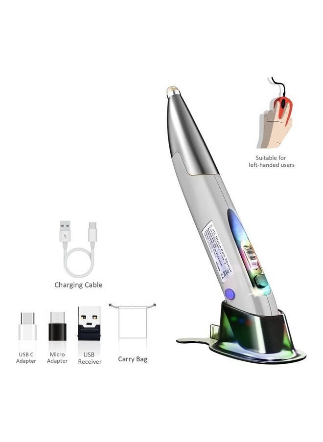 NIBEMINENT 2.4GHz Optical Pen Mouse Grey  - Image 4