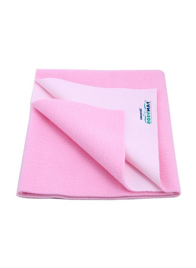 Newnik - Premium Quick Water Resistant Dry Sheet;Waterproof Baby Bed Protector Sheet Mattress Protect (Size: 70Cm X 50Cm) Pink Small - Image 1