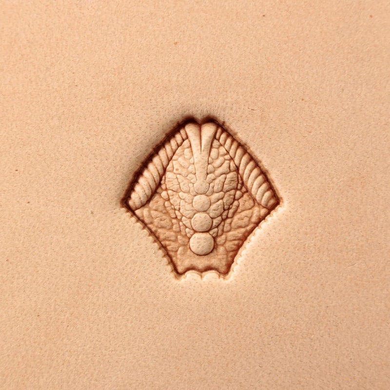 DandS ltd Leather Stamp Tool, Dragon Scale, Professional Steel Craft Tool for Leatherworking, Embossing, Carving & Stamping Leather Projects, Belts Wallets & DIY Projects Compatible with Mallet #476B - Image 3