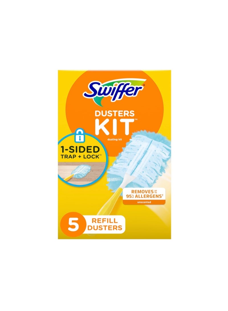 Swiffer Dusters Kit with 5 Refill Dusters, Unscented - Image 1