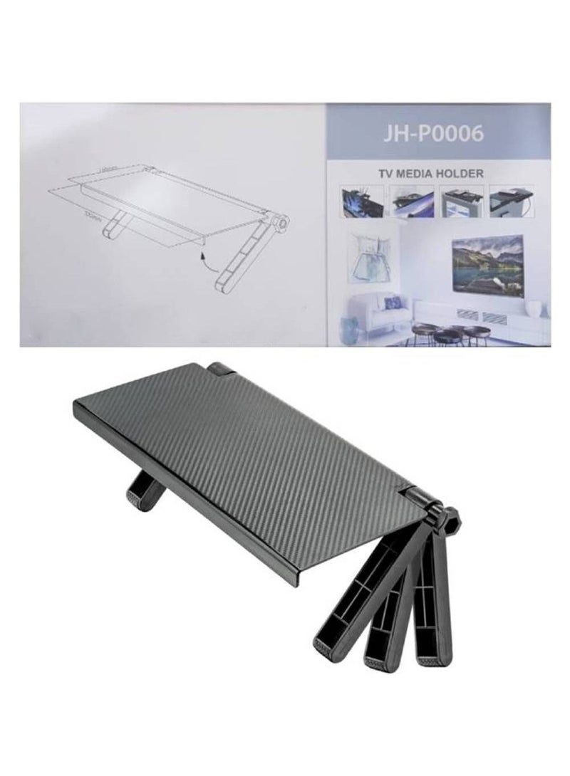 We Happy Multi-functional Storage Media Holder, TV Computer, LCD Display Adjustable Bracket Stand - Image 1