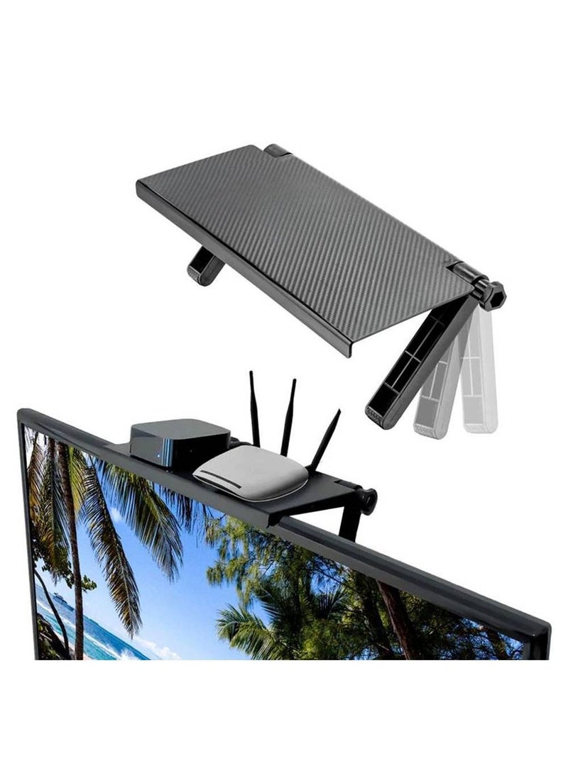 We Happy Multi-functional Storage Media Holder, TV Computer, LCD Display Adjustable Bracket Stand - Image 2