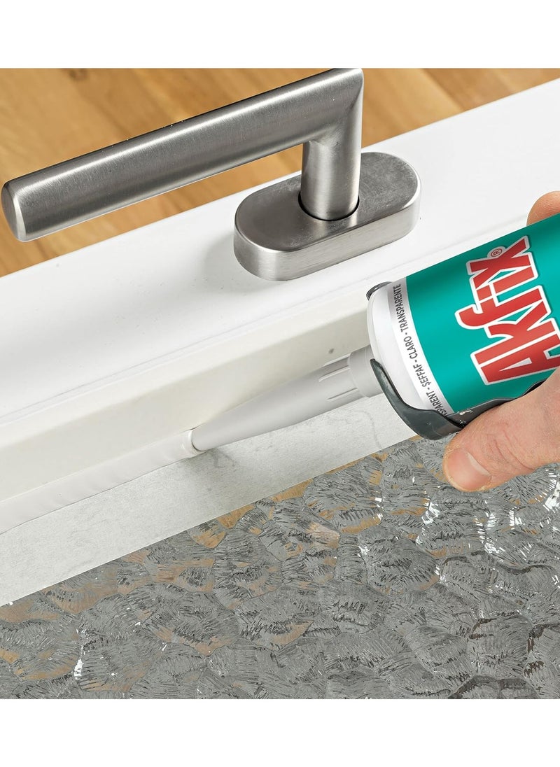 AKFIX - Akfix 100E Universal Silicone Sealant white(280ML) - Image 1