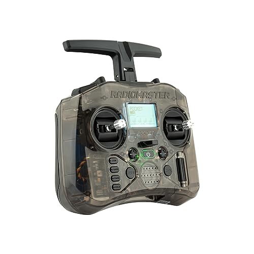 RotorLogic راديوماستر بوكيت جهاز تحكم عن بعد محمول هال جيمبال إيدج تي إكس مع وضع إضاءة LED مدمج 2 (رمادي، ELRS) - Image 2