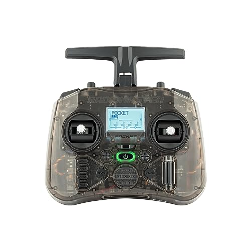 RotorLogic راديوماستر بوكيت جهاز تحكم عن بعد محمول هال جيمبال إيدج تي إكس مع وضع إضاءة LED مدمج 2 (رمادي، ELRS) - Image 1