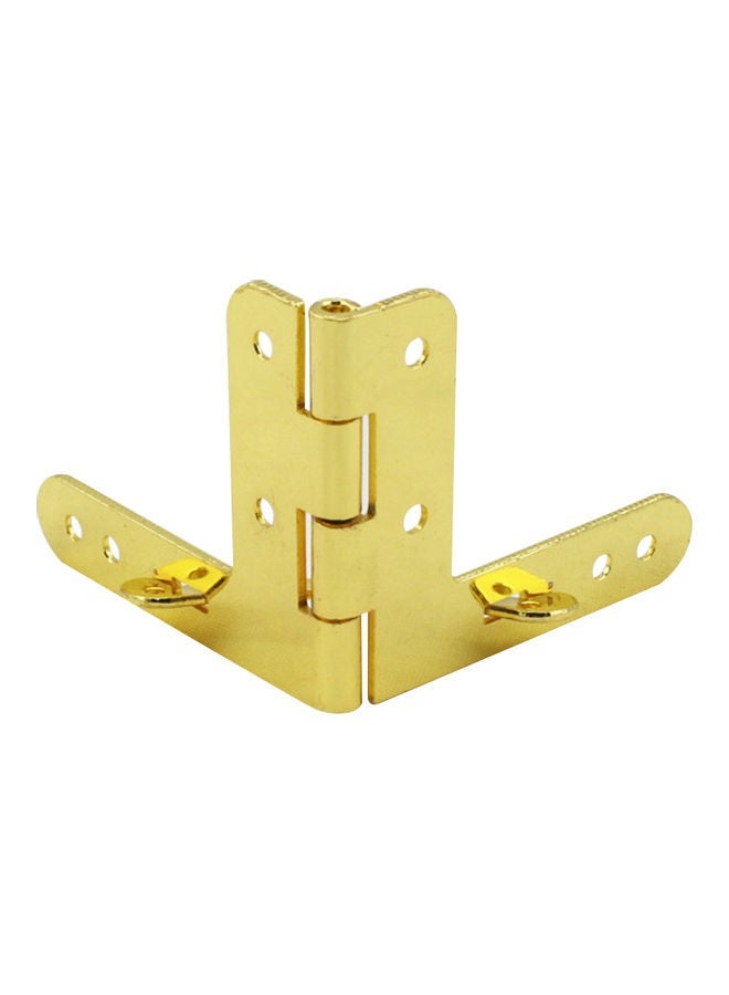 NIBEMINENT 10-Piece Door Closer Spring Hinge Set Gold - Image 3