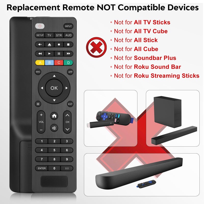 Acoyer Universal-TV-Remote-Control Compatible with Samsung/LG/Vizio/Hisense/Sony/Philips/Onn/Sharp/RCA/Element/Westinghouse/Sanyo/Emerson TV and More Brand Smart TVs - Image 3
