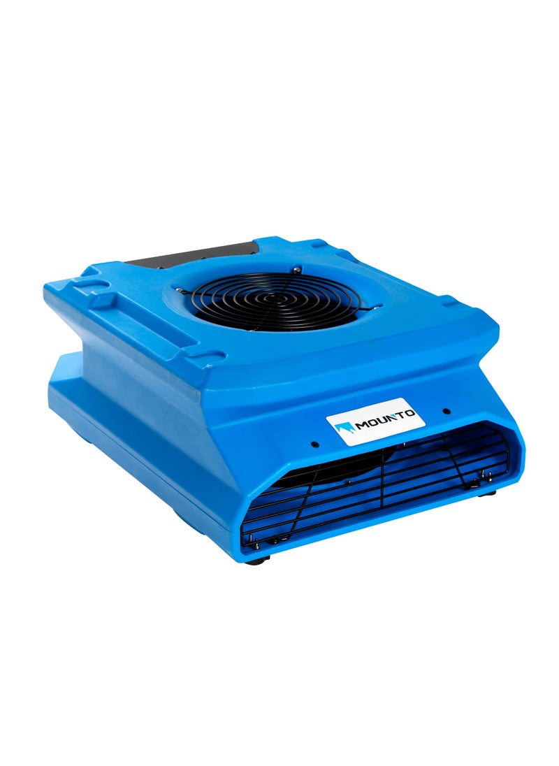 MOUNTO MOUNTO 14hp 1200cfm Low Profile Air Mover Carpet Dryer 2 Speed Floor Fan wDual GFCI Outlet Stackable Lightweight Air Mover Blower Ideal for Water Damage Restoration Construction Cleaning 