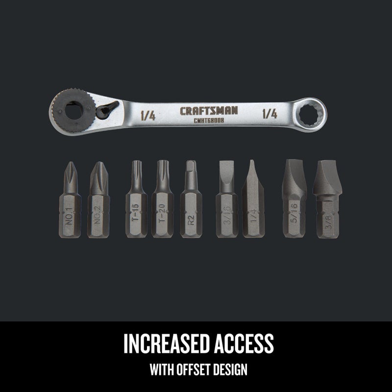 CRAFTSMAN مجموعة مفكات كرافتسمان، معزولة، متعددة الرؤوس، 10 قطع (CMHT68008) - Image 4