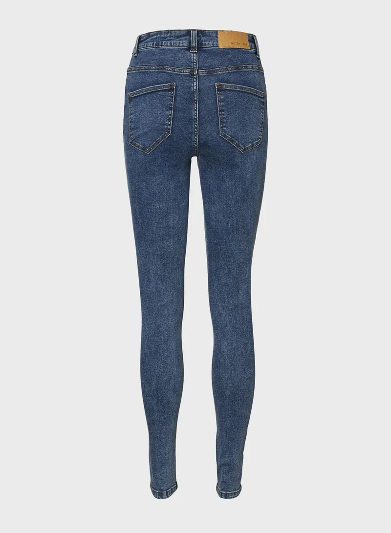 NOISY MAY Callie Ripped Skinny Jeans