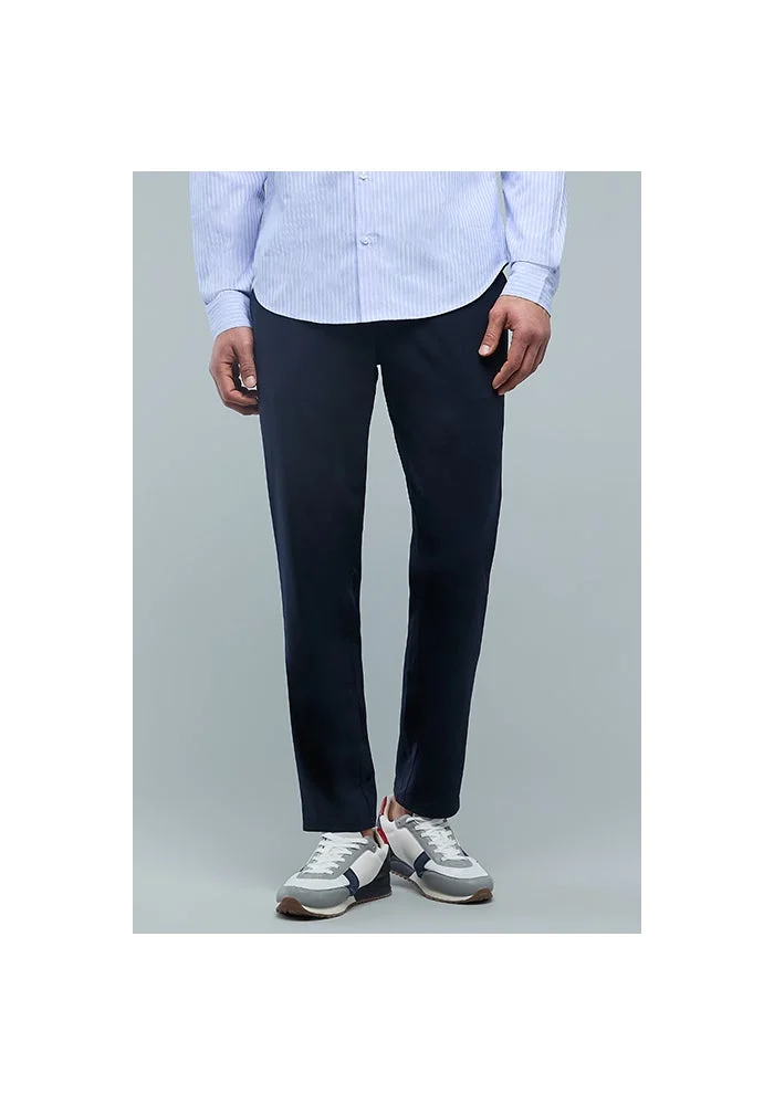 R&b Solid Slim Fit Pants with Button Closure