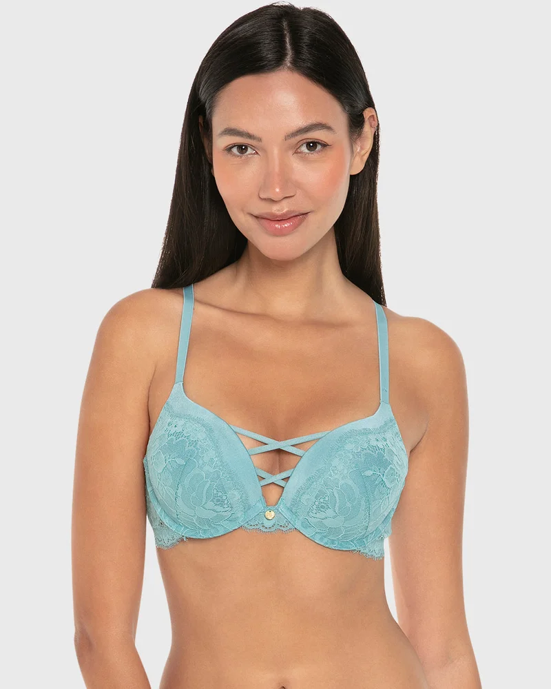 ايسلا اند ايفي Isla & Evie Luxe Fashion Double Push up Plunge Bra