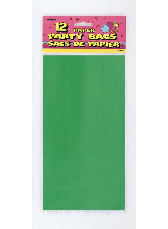 Unique Green Paper Party Bags - Image 2