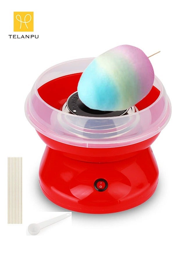 TELANPU Home Cotton Candy Maker | Mini DIY Electric Sweet Floss Machine for Kids | Perfect for Parties & Family Gatherings | Includes Sugar Spoon & Sticks - Image 1