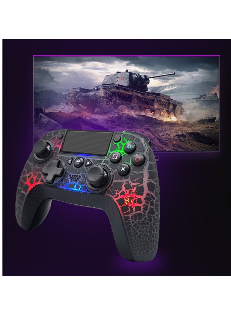 Generic - Crack Light PS4 Game Controller Six-Axis Body Sensing Vibration Gyroscope Wireless PC/PS4 Controller - Image 1