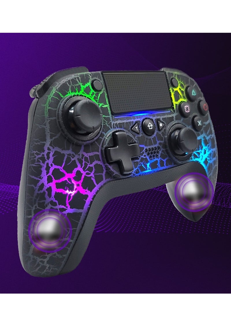 Generic - Crack Light PS4 Game Controller Six-Axis Body Sensing Vibration Gyroscope Wireless PC/PS4 Controller - Image 1