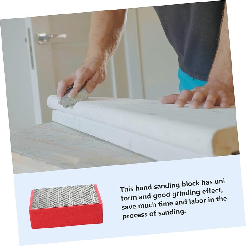 Red Diamond Polishing Block Grit Hard Sanding Tool For Furniture Glass And Automobiles - Image 4