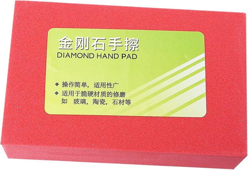 Red Diamond Polishing Block Grit Hard Sanding Tool For Furniture Glass And Automobiles - Image 2