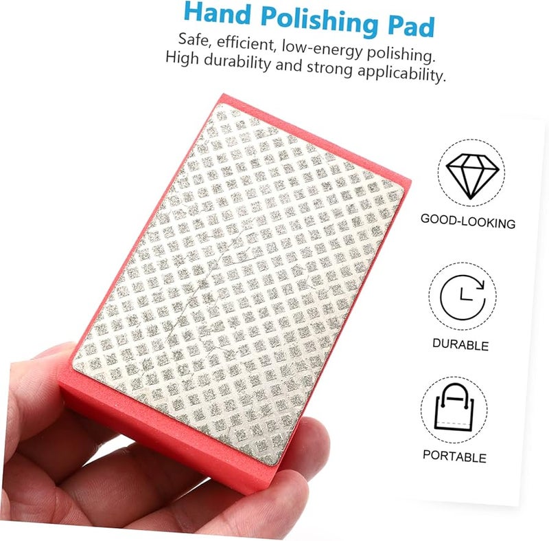 Red Diamond Polishing Block Grit Hard Sanding Tool For Furniture Glass And Automobiles - Image 5