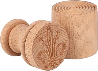 Generic Haoideo Corzetti Stamp Mould Wood Ear Shape Corzetti Pasta Stamp Traditional Wooden Croxetti Curzetti Fresh  - Image 1