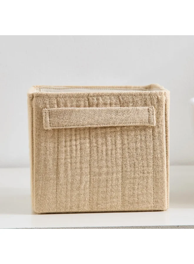 Home Box Bella Butter Fyra Foldable Basket - 18x15x16 cm