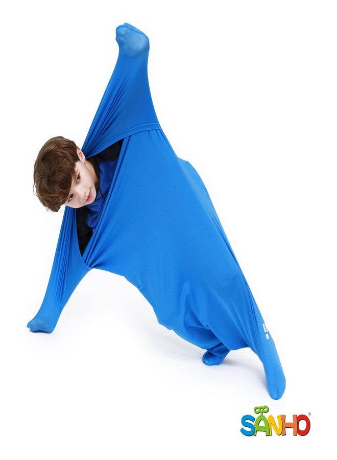 SANHO Premium Sensory Sock,Body Sock,Updated Version, X-Large, 70" L x 28" W, Good for Height: 65"-75" Blue - Image 1