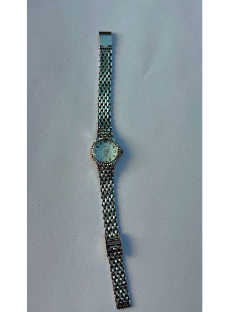 Grace Luxury GRACE Ladies Silver Link Wristwatch - Brand New Classic Analog Dial, Water Resistant, Precision Japan Movt Fashion Watch - Image 1
