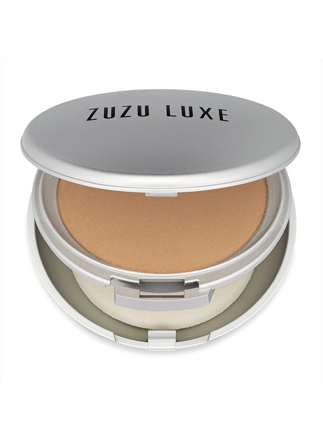 ZUZU LUXE Mineral Powder (D-20 - Medium to Tan/Cool Undertones) , Dual Powder Foundation, Pressed mineral powder, medium to full coverage, natural finish. Natural, Paraben Free, Vegan, Gluten-free, Cr - Image 1