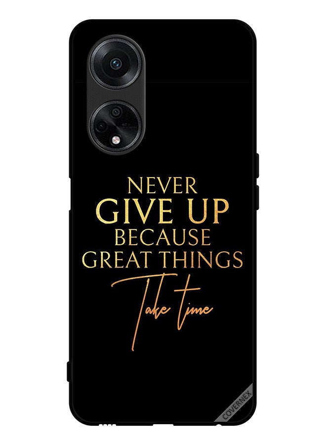 Covernex Protective Case Cover For Oppo F23 5G Never Give Up - Image 1