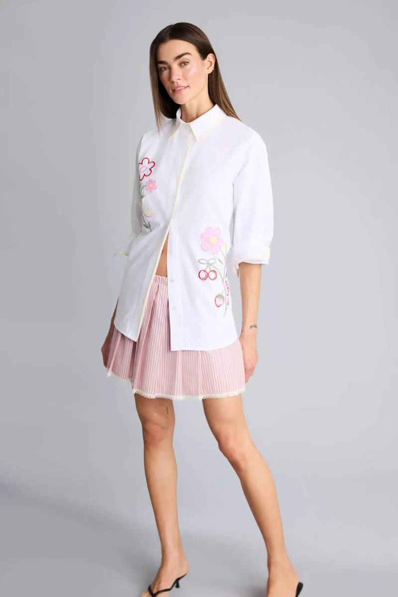ديفاكتو Afra x Defacto Pleated Regular Waist Poplin Mini Skirt