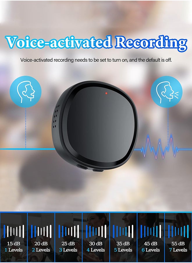 Generic Magnetic Voice Recorder 128G,1600 Hours Recording Capacity,Digital Audio Recorder, Small Recording Devices  - Image 2